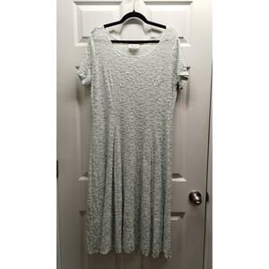 Storybook Heirlooms Vintage Womens Size 16 Mint Green Eyelet Textured Midi Dress